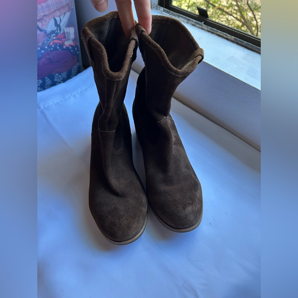 UGG Chocolate Suede Ankle Boots